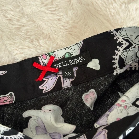 Modcloth Hell Bunny Retro Kittens Circle Skirt XS - Picture 3 of 3